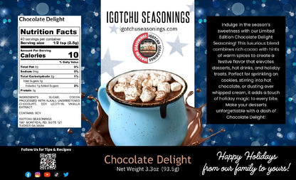 Chocolate Delight 5.5 oz  Holiday Limited Edition