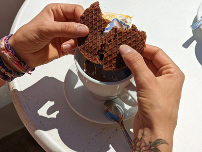 Stroop Club Chocolate Caramel Plant Based and Organic Stroopwafels Box - 12 packs x 2-pack case