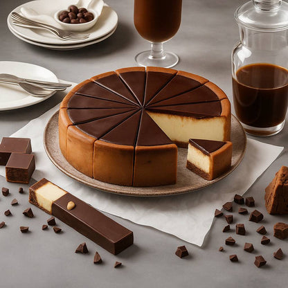 Andy Anand Sugar Free Chocolate Fudge Cheesecake - Indulge in Homemade Style Best Cheese Cake Near Me For Celebrations & Bakery Dessert Lovers (2 lbs)