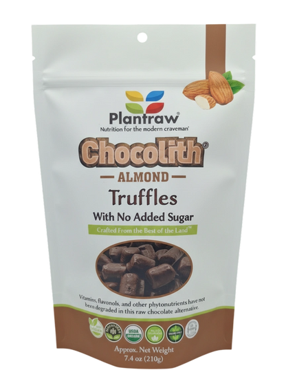 Chocolith® - Almonds (7.4 oz) - Vegan, Gluten-Free, Paleo, 0g refined carbs.