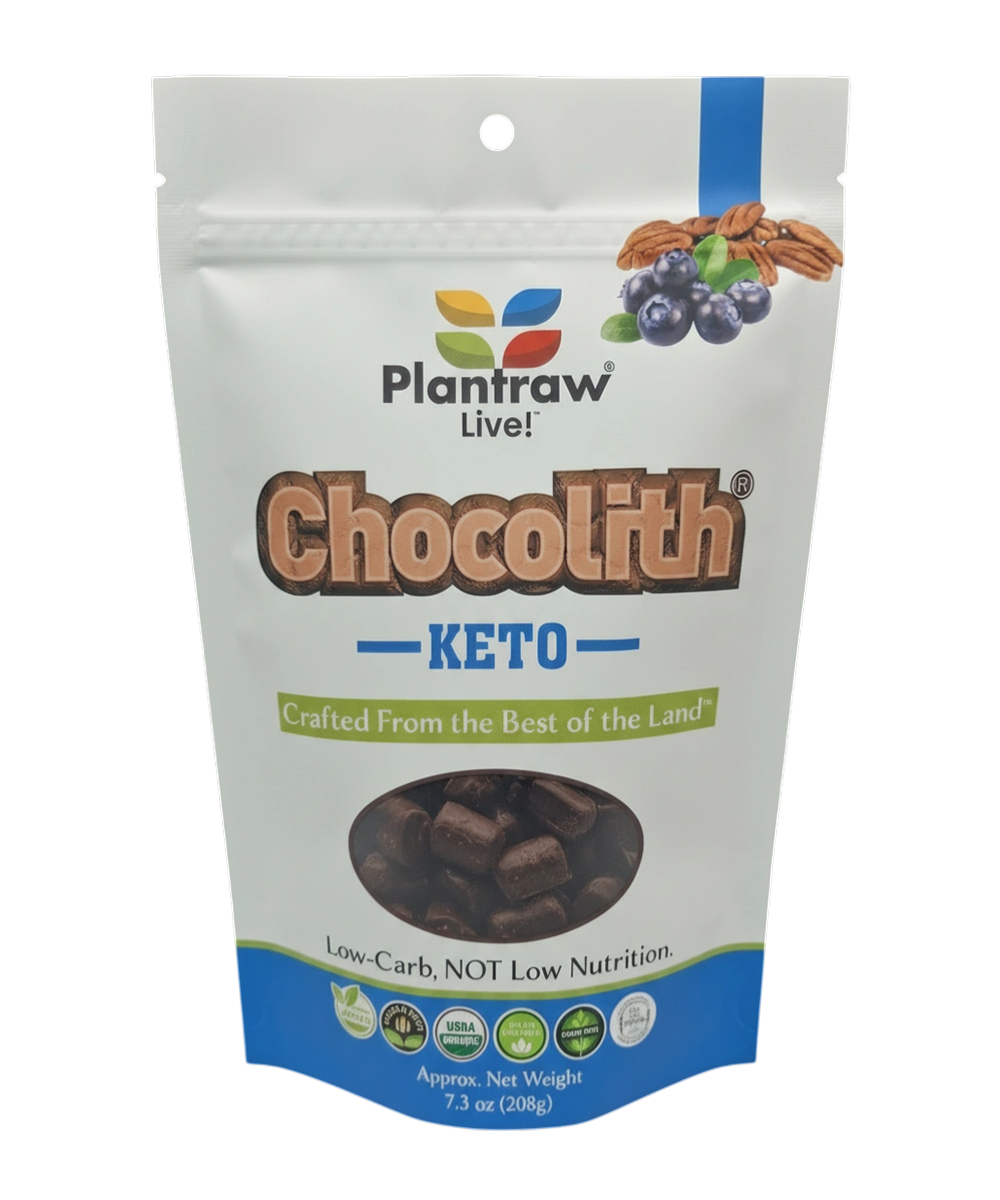 Chocolith® - Keto (7.3oz) - Vegan, Organic, Gluten-Free, 0g Refined Carbs. 1.5g Net Carbs.