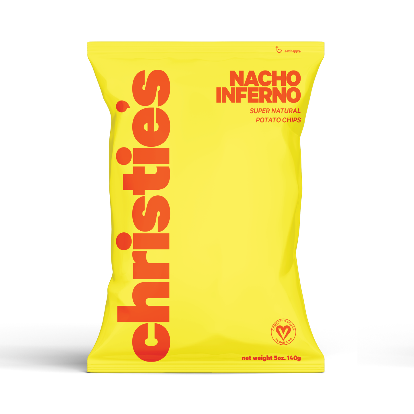 Christie's Nacho Inferno Potato Chips Bag - 6 bags x 1.5oz case