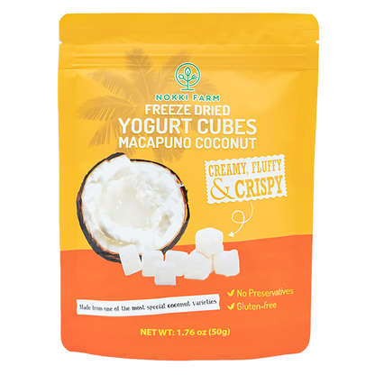 Freeze-Dried Yogurt Cubes - Macapuno Coconut