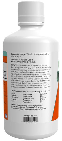 Colloidal Minerals - Essential Trace Minerals, Plant Derived, Unflavored