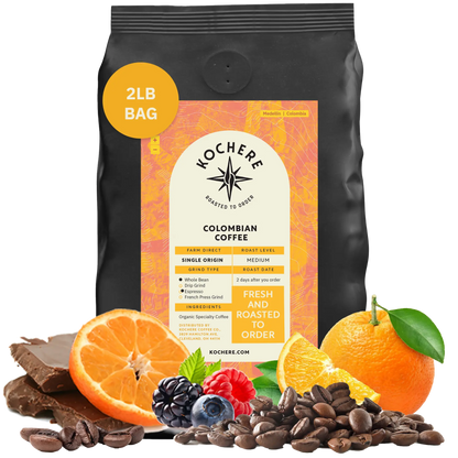 Kochere Coffee Colombian Medellin Single Origin Medium Roast - Dried Orange, Berry Notes