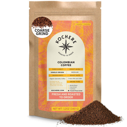 Kochere Coffee Colombian Medellin Single Origin Medium Roast - Dried Orange, Berry Notes