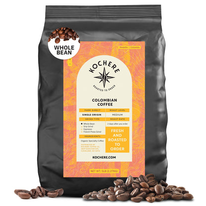 Kochere Coffee Colombian Medellin Single Origin Medium Roast - Dried Orange, Berry Notes