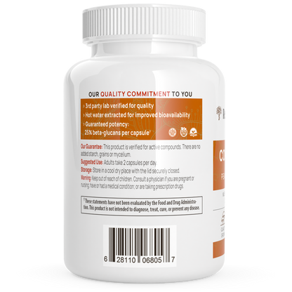 Organic Cordyceps Extract Capsules by Real Mushrooms