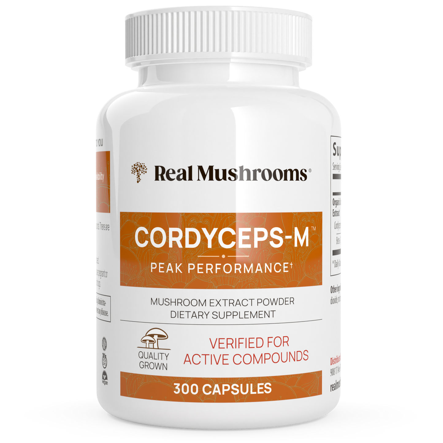 Organic Cordyceps Extract Capsules by Real Mushrooms