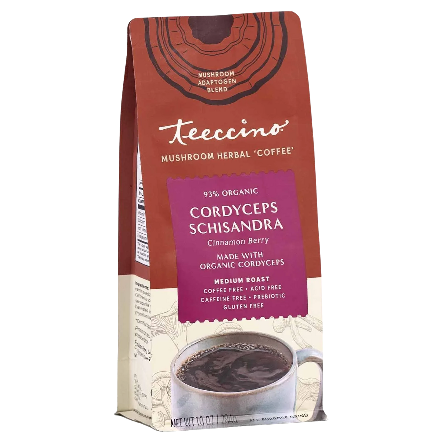 Cordyceps Schisandra Cinnamon Berry Mushroom Herbal Coffee