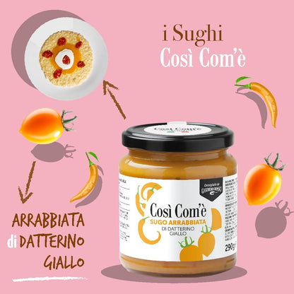 Così Com’è, Yellow Arrabbiata Pasta Sauce – 10.23 oz (290 g)