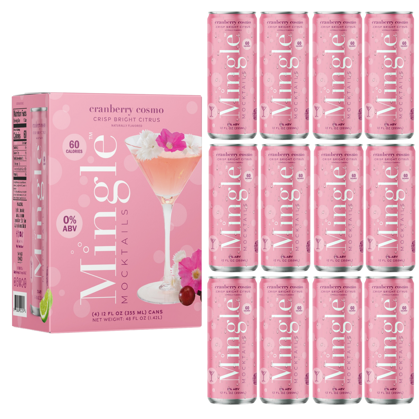 Cranberry Cosmo by Mingle Mocktails - Non Alcoholic Beverages