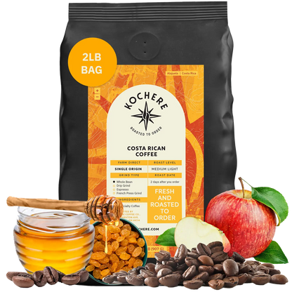 Kochere Coffee Costa Rican Alajuela Medium Roast - Sweet Apple, Raisin Notes