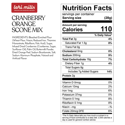 Cranberry Orange Scone Mix