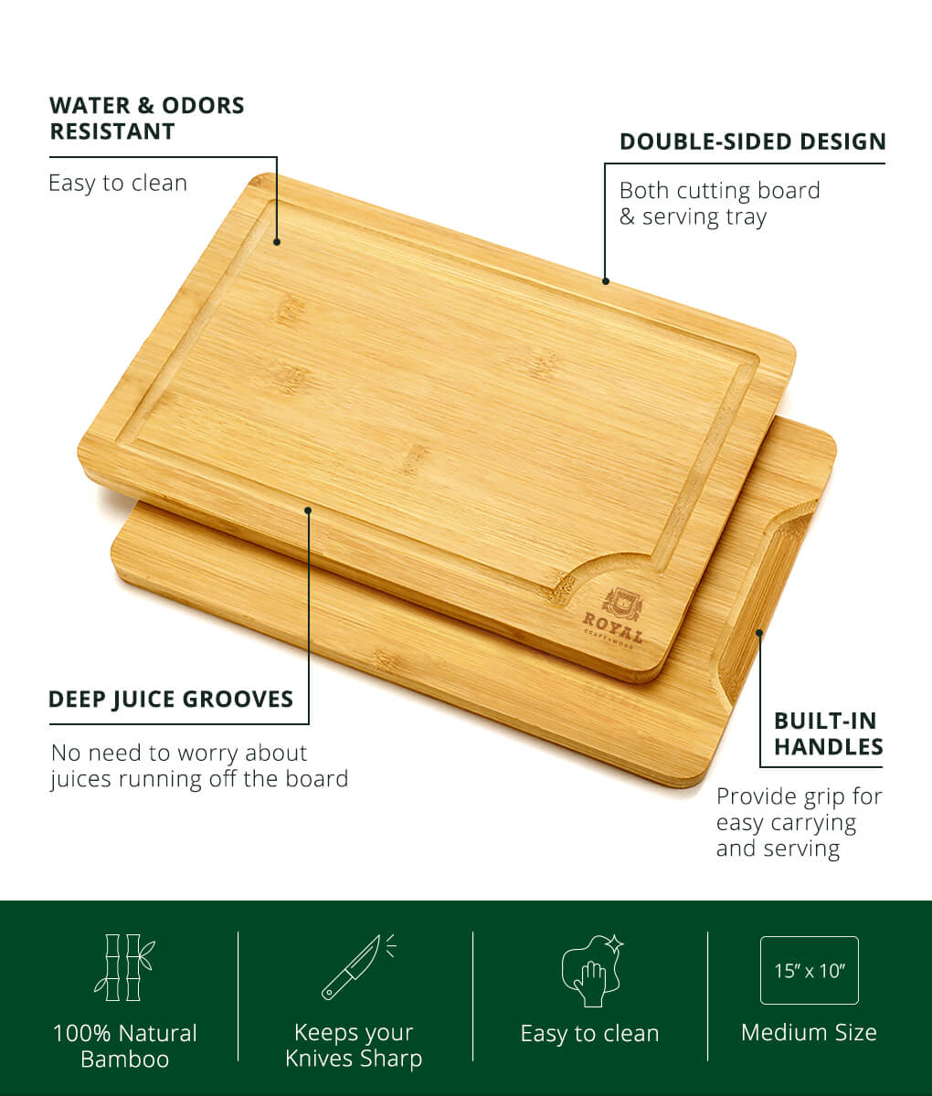 Royal Craft Wood Fruit Cutting Board 15x10"