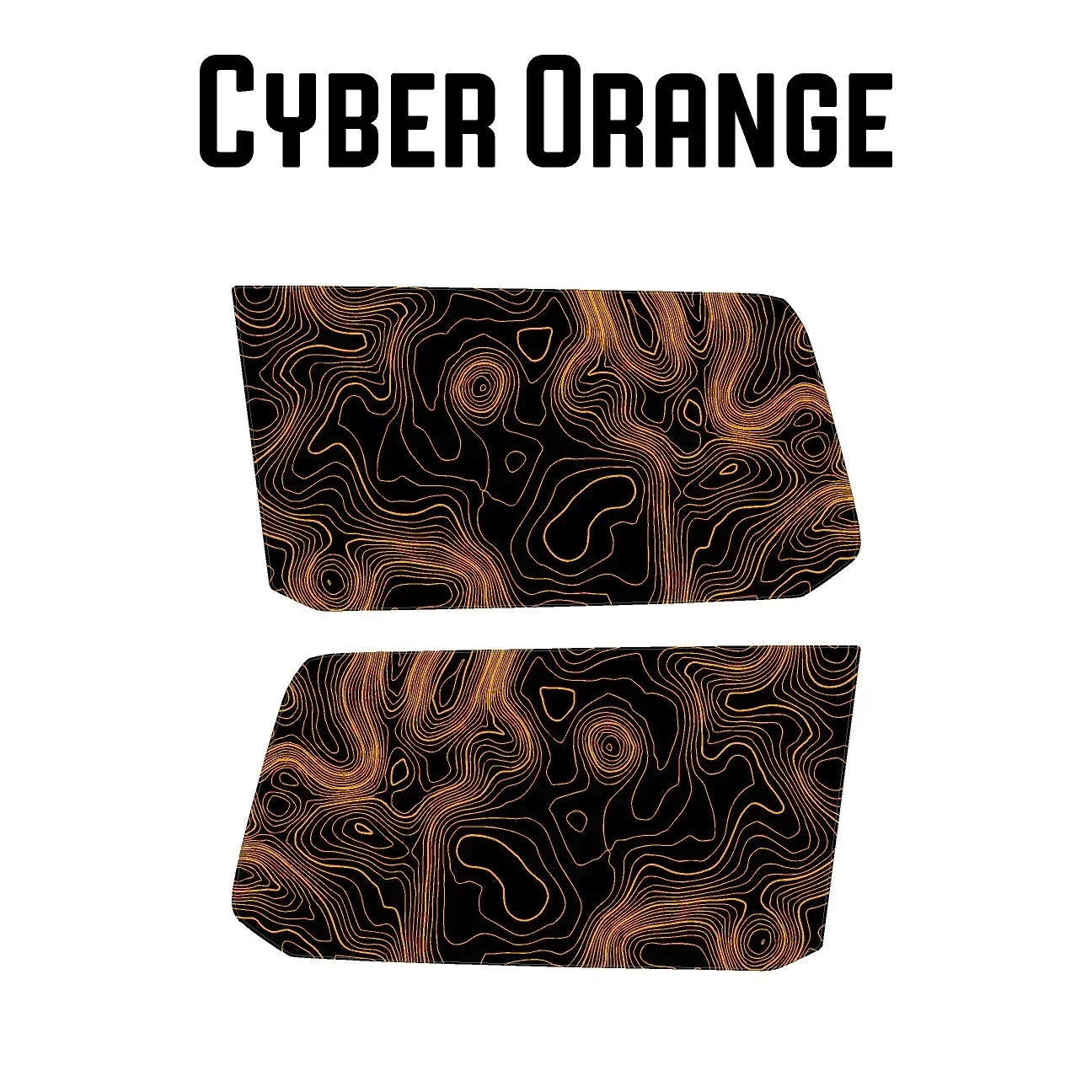 Topographic Rear Window Map Overlays V3 (Perforated) - 2025+ 4Runner