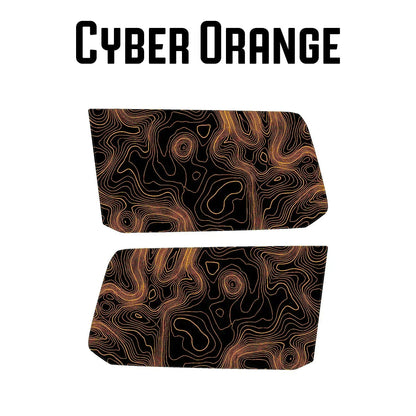 Topographic Rear Window Map Overlays V3 (Perforated) - 2025+ 4Runner