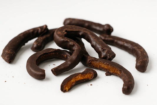 Andy Anand Vegan Chocolate Covered Orange Peels – Dark Chocolate Gift Box, 1 lb, Made with 60% Chocolate (Cocoa Butter)