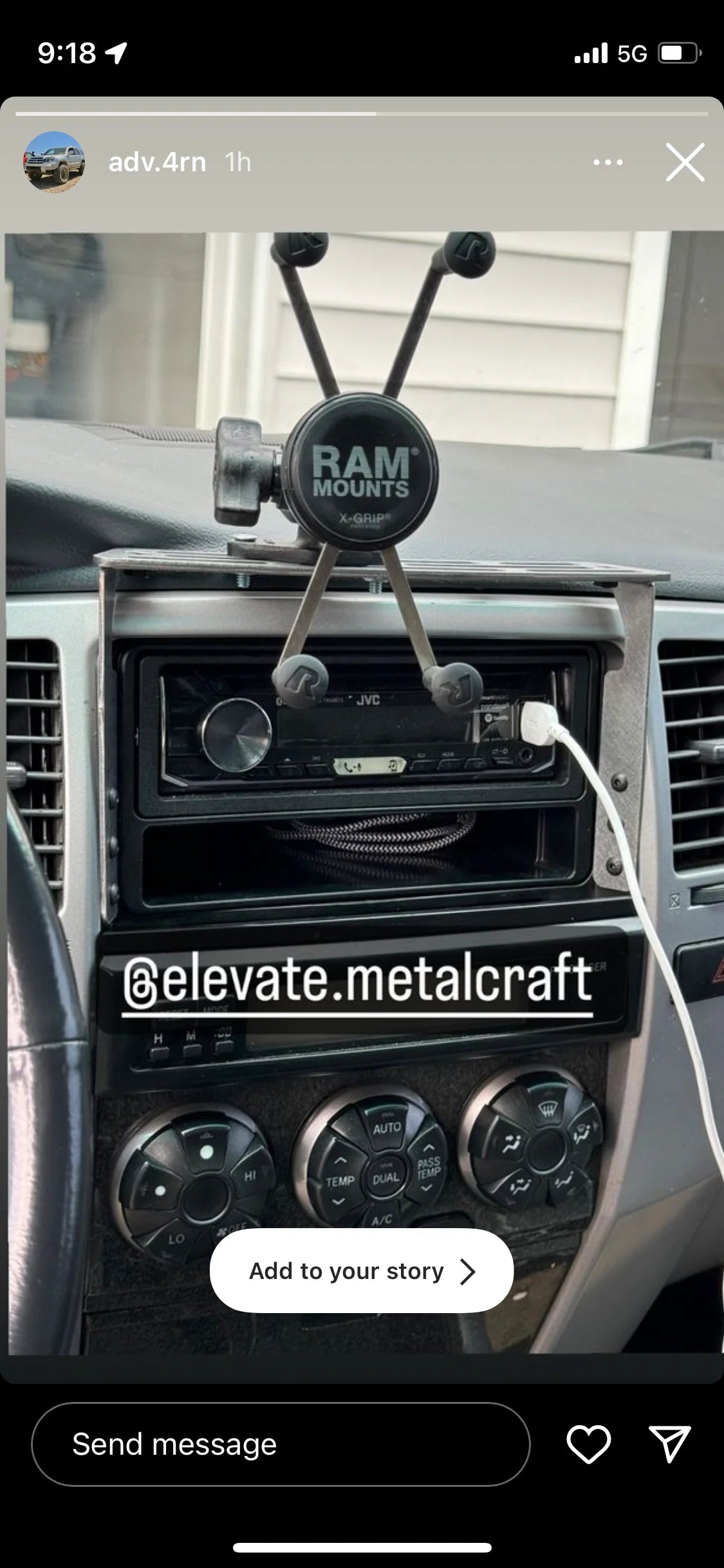 2003-2009 Toyota 4runner (4th Gen) Accessory Dash Mount Molle AMP Phone Tablet Radios Overlanding