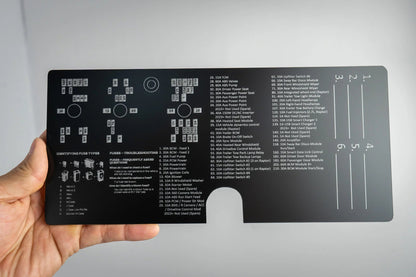 Acrylic Laser Series Fuse Box Lid Label Plate - 2021-2026 Bronco