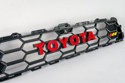 TOYOTA Front Grille Acrylic Emblem Overlays - 2025+ 4Runner TRD Pro / Trailhunter