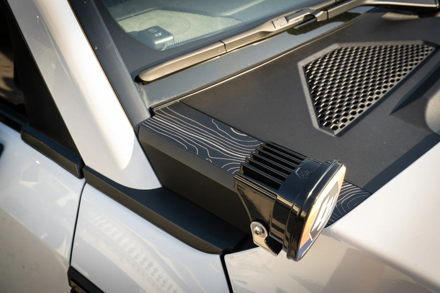 Topographic Outer Hood Trim Overlay (Top) - 2024+ Land Cruiser