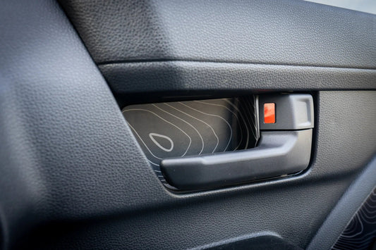 Topographic Inner Door Cup Overlays - 2024+ Tacoma / 2025+ 4Runner