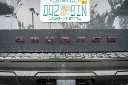 4RUNNER Topographic Rear Liftgate Emblem Overlays - 2025+ 4Runner