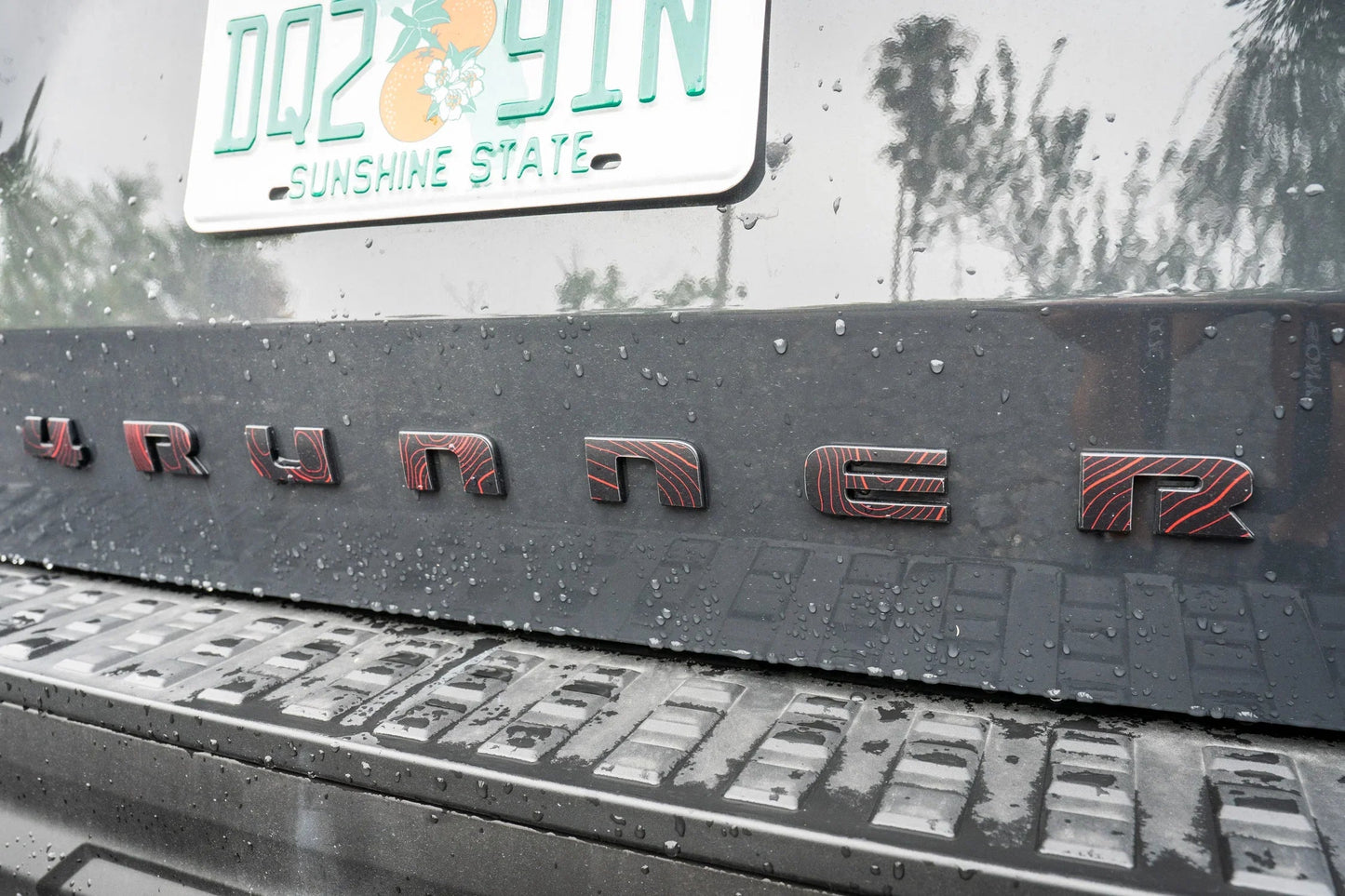 4RUNNER Topographic Rear Liftgate Emblem Overlays - 2025+ 4Runner