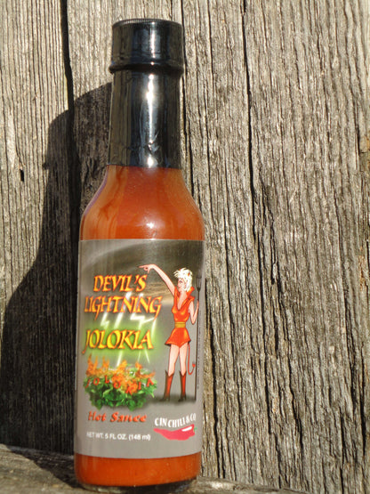 DEVIL'S LIGHTNING BHUT JOLOKIA "GHOST PEPPER" HOT SAUCE