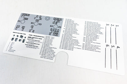 Acrylic Laser Series Fuse Box Lid Label Plate - 2021-2026 Bronco