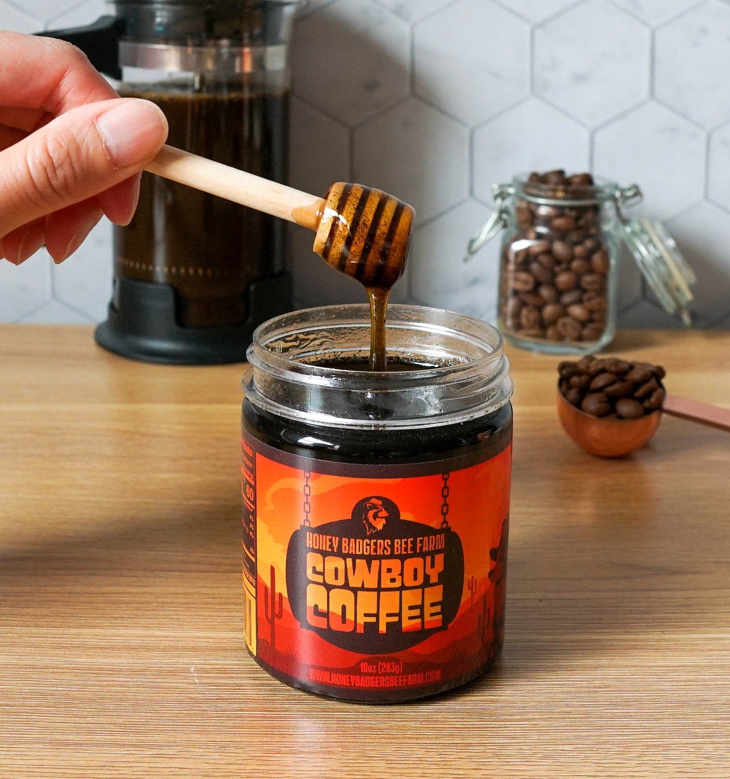 Cowboy Coffee by Honey Badgers Bee Farm