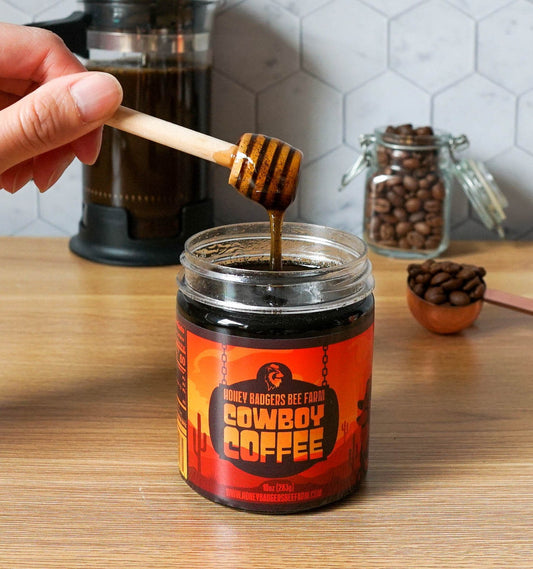 Cowboy Coffee by Honey Badgers Bee Farm