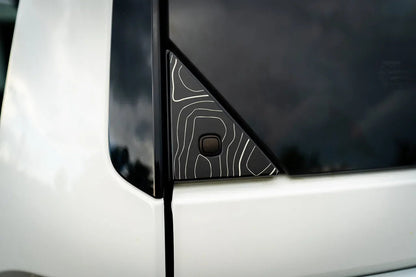 Topo Rear Glass Button Trim Overlay - 2024+ Land Cruiser / GX 550