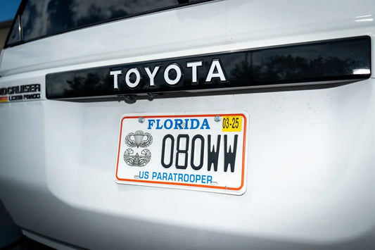 TOYOTA Emergency Reflective Rear Tailgate Emblem Overlays - 2024+ Land Cruiser