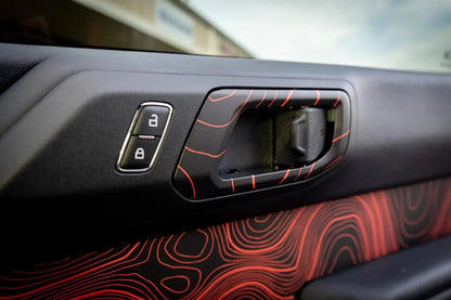 Topo Interior Door Handle Overlays - 2021+ Bronco
