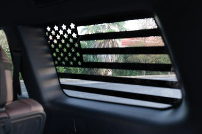 American Flag Rear Window Overlays - 2024+ Land Cruiser