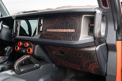 Topo 3 Piece Dash Kit (Printed Series) - 2021+ Bronco