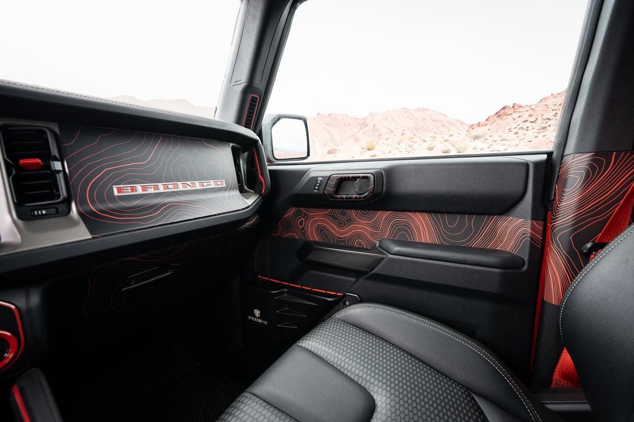 Topo 3 Piece Dash Kit (Printed Series) - 2021+ Bronco