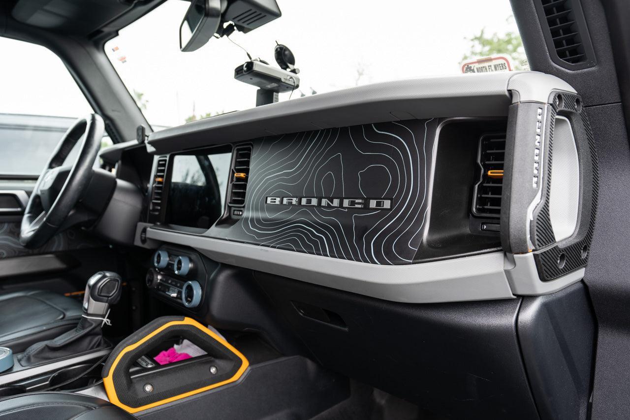 Topo 3 Piece Dash Kit (Printed Series) - 2021+ Bronco