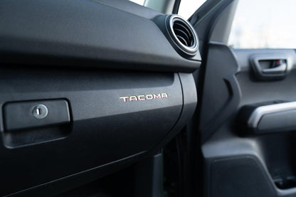 Glove Box "TACOMA" Logo Inlays (Printed Series) - 2016-2023 Tacoma