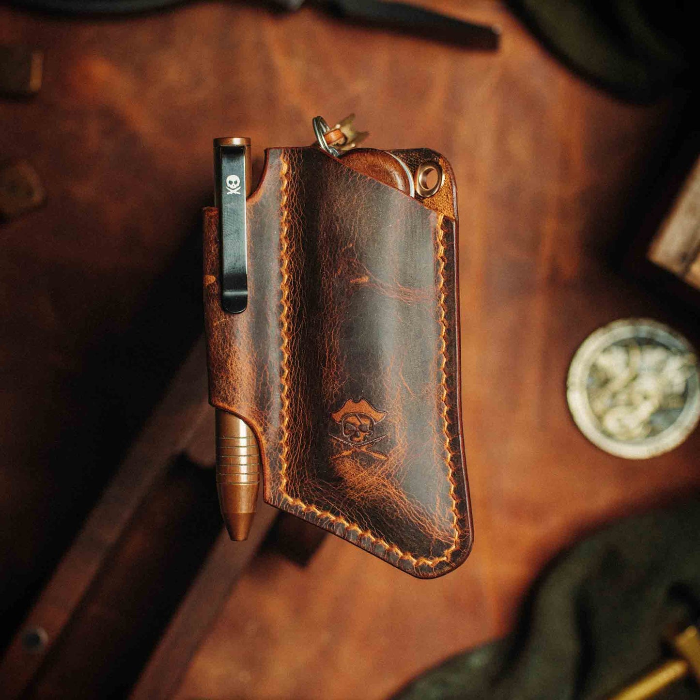 Knife Sheath - Sailor v3 | Leather EDC | Pocket Knife Holder