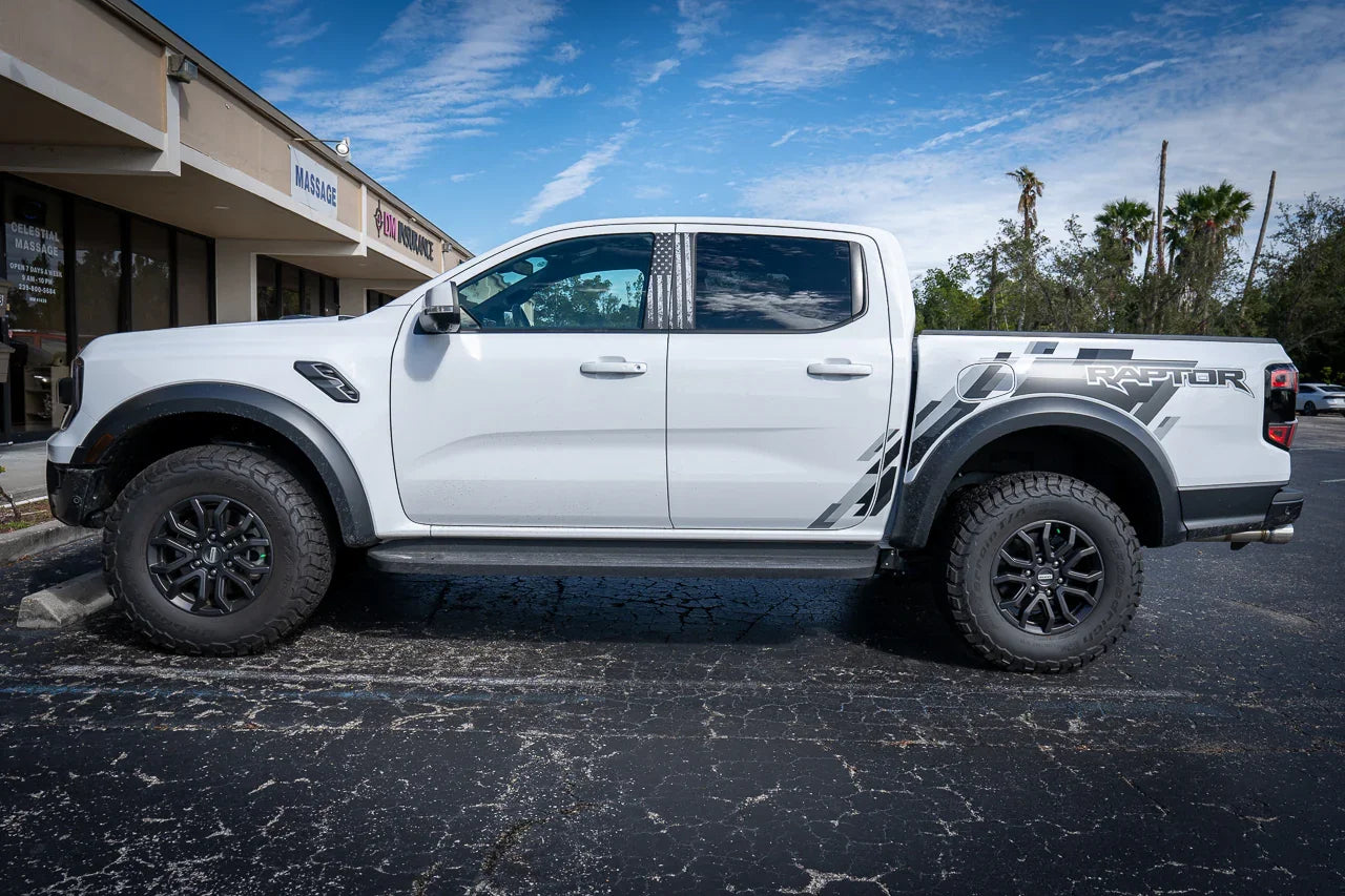 American Flag B Pillar Overlays - 2024+ Ranger