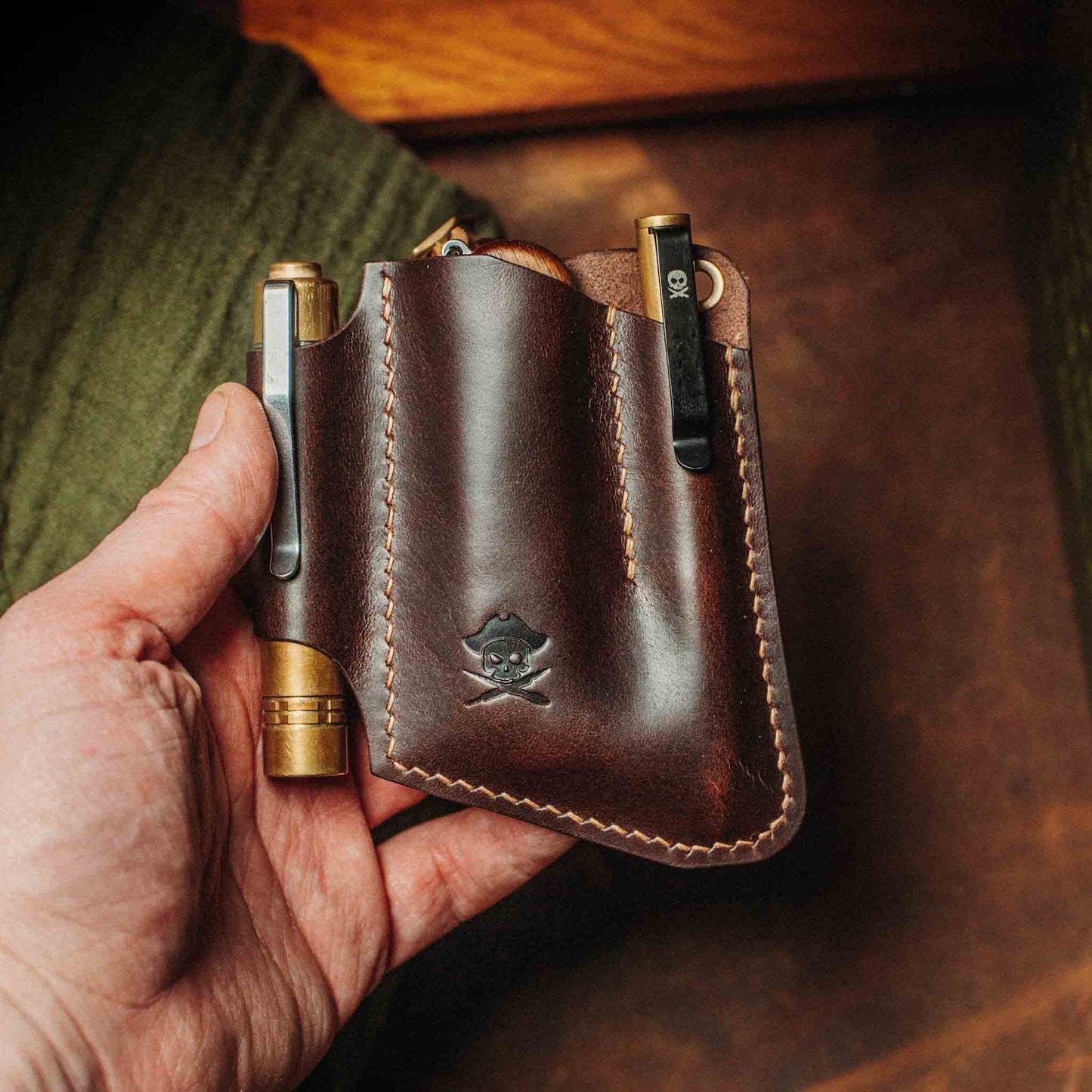 EDC Pocket Organizer - First Mate v3 | Leather Pocket Carrier