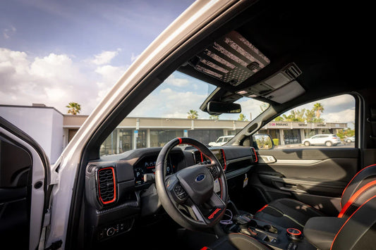 Freedom Series Sun Visor Overlays (Printed Series) - 2024+ Ranger Raptor (with Homelink)