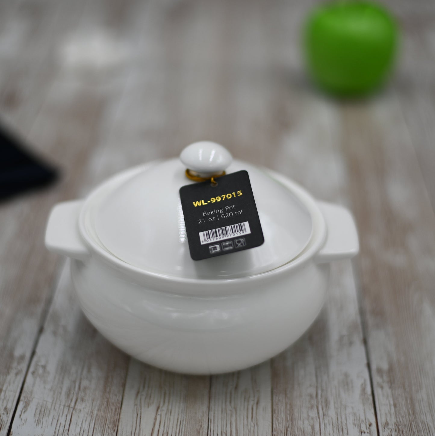 Wilmax Porcelain White Baking Pot 21 Oz | 620 Ml