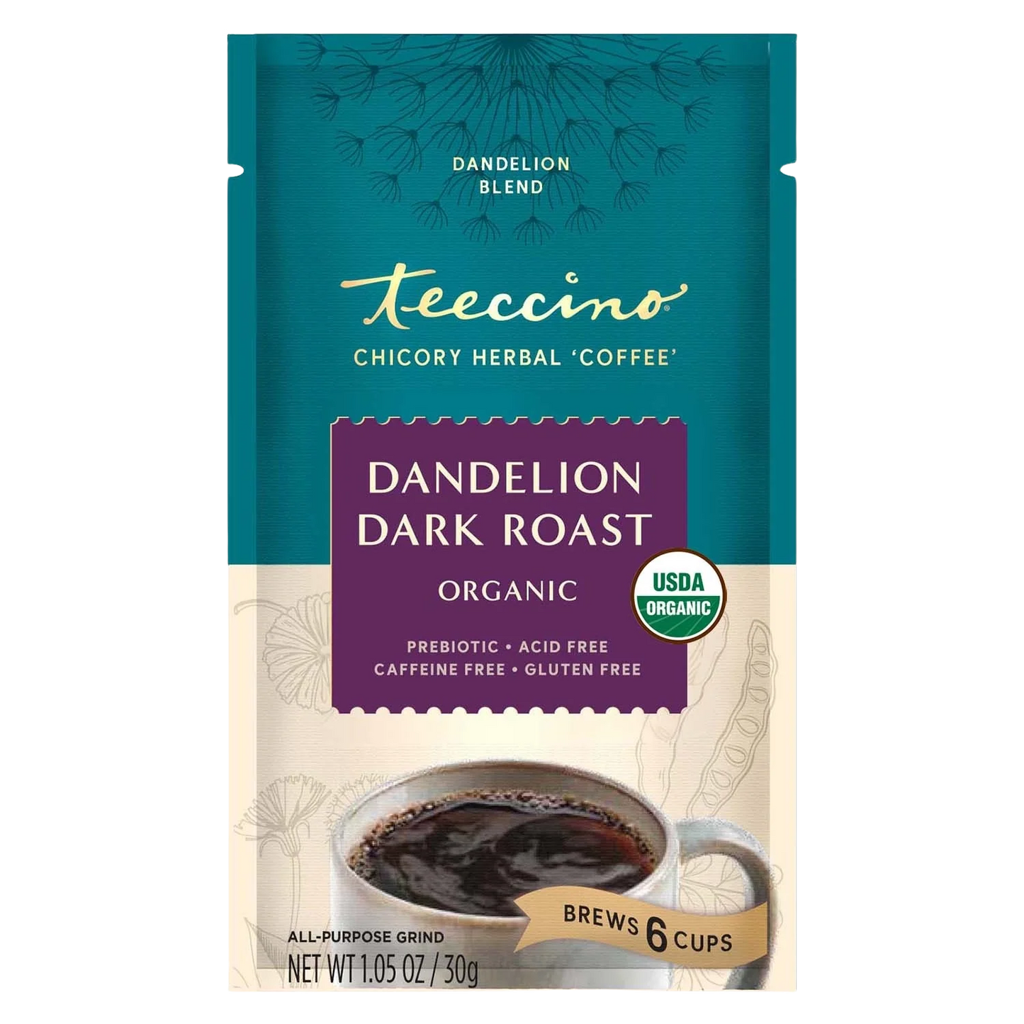 Dandelion Dark Roast Herbal Coffee