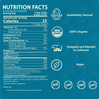 Dandelion Passionfruit Peach Herbal Coffee