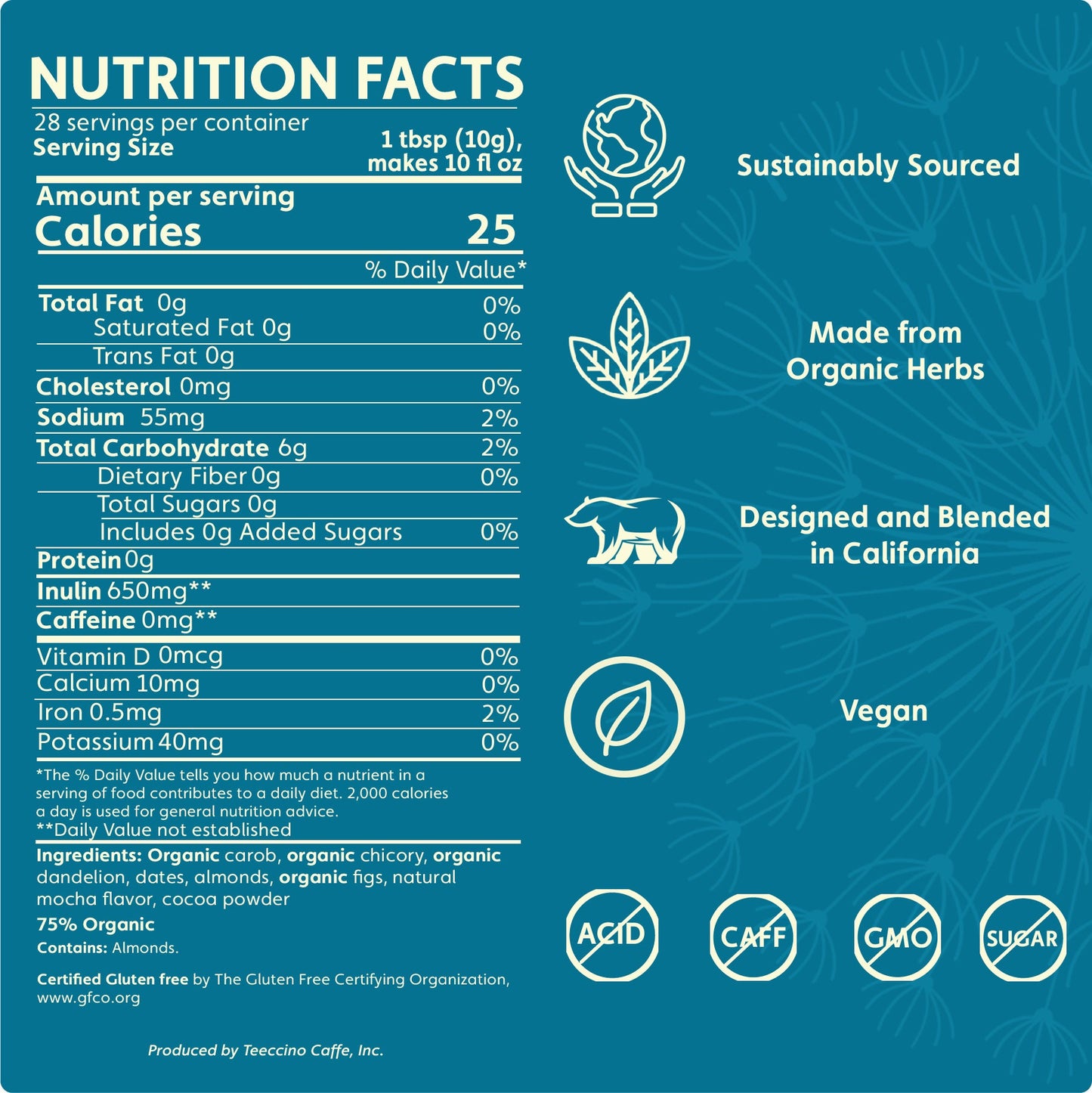 Dandelion Mocha Herbal Coffee