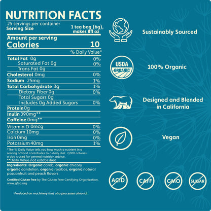 Dandelion Passionfruit Peach Herbal Tea